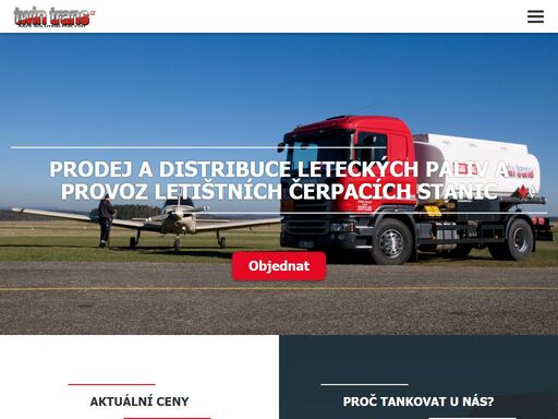 zajištujeme prodej a distribuci leteckých paliv a zároveň provozujeme letištní čerpací stanice. k distribuci využíváme vlastní vozový park. twin trans s.r.o.