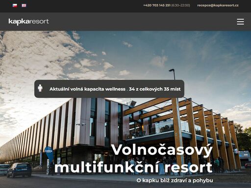 nové multifunkční centrum kapkaresort ve lhotě u vsetína. vytvořené, aby vedlo obyvatele ke zdraví, pohybu a podpory regionálního sportu. otevřené od října 2022