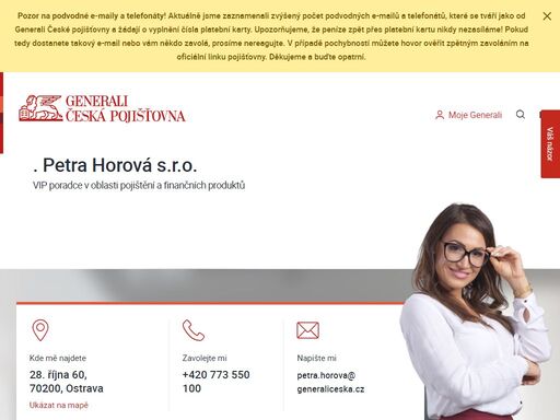 zjistěte kontakt na pojišťovacího poradce i přehled služeb, které vám může nabídnout.