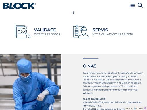 block svp - validace a servis čistých prostor
