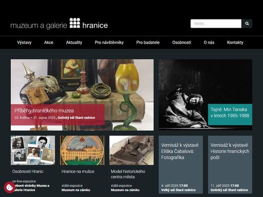 stránky muzea a galerie v hranicích. stará radnice, galerie synagoga, muzeum na zámku, galerie severní křídlo zámku. výstavy, expozice, doprovodné akce.