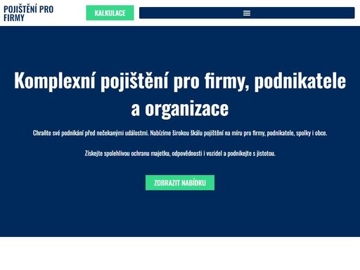 pojištění pro firmy, chraňte své podnikání před nečekanými událostmi. nabízíme širokou škálu pojištění na míru pro firmy, podnikatele, spolky i obce.