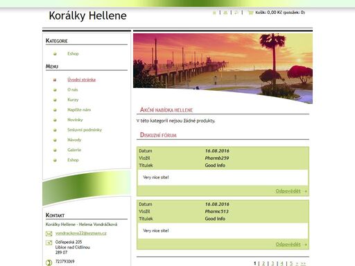 korálky hellene. prodej bižuterních polotovarů, například rokajl preciosa a nově i toho rokajl, kovové komponenty. korálky hellene