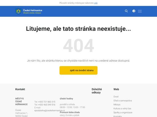 městys české heřmanice - informační portál