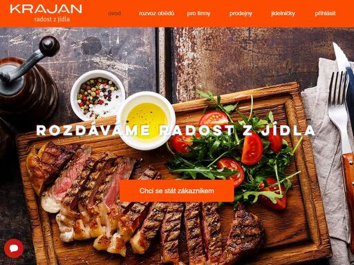 krajan nabízí dobré jídlo za rozumnou cenu. potřebujete dobré jídlo domů nebo do práce? nechte to na nás a my se postaráme o váš spokojený žaludek. zajistíme pro vás rozvoz obědů, chlazená jídla i komplexní stravování pro firmy.
