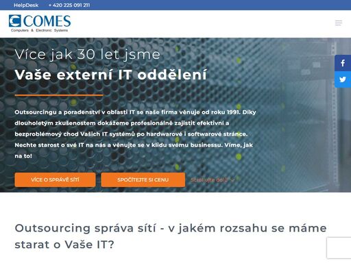 poskytujeme komplexní služby v oblasti informačních a komunikačních technologií. zabezpečujeme správy it sítí formou outsourcingu služeb.