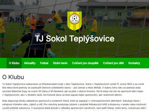 tj sokol teplýšovice nalezneme ve středočeském kraji v obci teplýšovice. v okrese benešov působí od roku 1923, kdy tento klub, tehdy s názvem sk teplýšovice, vznikl. od té doby má vliv na sportovní dění nejen v teplýšovicích, ale i v širokém okolí. do historie obce se klub zapsal nejen sportovním, ale i kulturním děním.