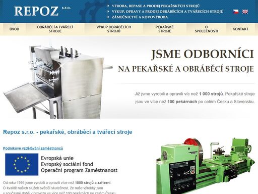 zabýváme se výrobou, prodejem a servisem pekařských strojů,  obráběcích a tvářecích strojů, dále zámečnictvím a kovovýrobou.
