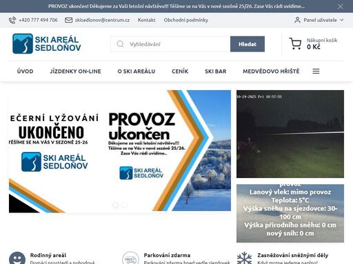 skiareál a snowboard park sedloňov v orlických horách. ski areál je vhodný pro lyžaře a snowboardisty i pro lyžující rodiny s dětmi.