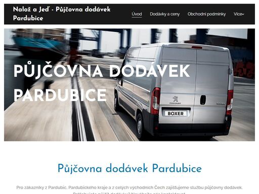 půjčovna dodávek pardubice. pro zákazníky z pardubic a z pardubického kraje zajišťujeme službu půjčovny dodávek.