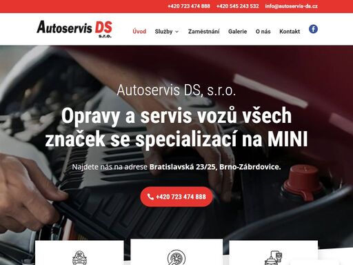 navštivte náš autoservis / pneuservis v části brno-zábrdovice, který provozujeme již více jak 20 let. zajišťujeme opravy a servis všech značek aut se specializací na mini.