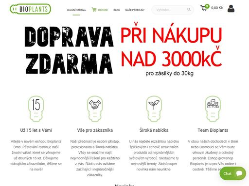 první brněnský growshop bioplants. kvalitní substráty, hnojiva, osvětlení, hydroponické systémy a další vybavení pro indoor a outdoor pěstování rostlin. vše pro kultivaci rostlin v půdě, kokosu nebo hydroponii. stále čerstvé bylinky. eshop grow shop brno, olomouc, morava.