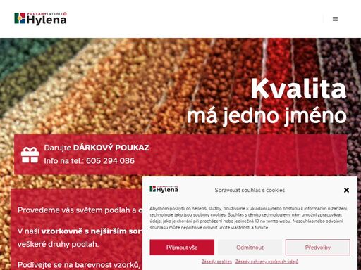 společnost hylena-koberce s.r.o. nabízí široký sortiment materiálů pro podlahy, poradenství a veškerý servis během realizace zakázky