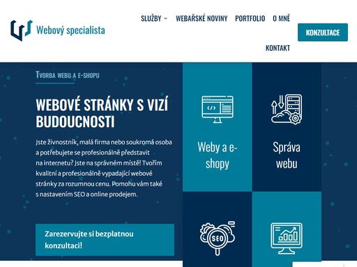 tvorba webových stránek a e-shopů pro živnostníky a malé podnikatele se základním seo a online marketingem pro prahu i celou čr.
