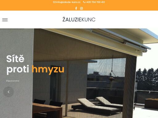 vítejte na naší domovské stránce, kde se vaše pohodlí a styl spojují. nabízíme širokou škálu žaluzií, rolet, markýz, venkovních rolet, gárnyží a sítí proti hmyzu pro váš dokonalý domov. profesionální prodej a montáž s důrazem na kvalitu a eleganci.