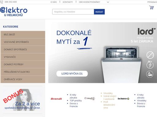 nakupujete elektro s námi už téměř 30 let. vítejte v eshopu elektro u helmichů – spolehlivém prodejci domácích spotřebičů, elektroniky a elektroinstalačního materiálu. již téměř tři dekády se neúnavně snažíme nabídnout vám to nejlepší, co na trhu je.
nakupovat můžete na eshopu nebo v kamenné prodejně. ta je největší…