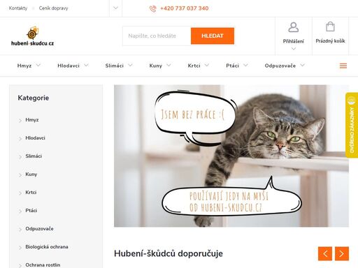 zbavte se škůdců rychle a efektivně! ?? široký sortiment přípravků k hubení či odpuzení hmyzu, hlodavců, krtků, kun a dalších škůdců. ?? s výběrem vám poradíme.