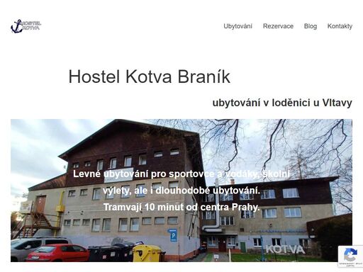 hledáte cenově dostupné ubytování s parkováním a restaurací v praze? hostel kotva je situován 15 minut tramvají od vyšehradu, pražského orloje i pražského hradu. rezervujte nyní!