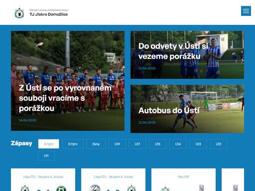oficiální stránky fotbalového klubu