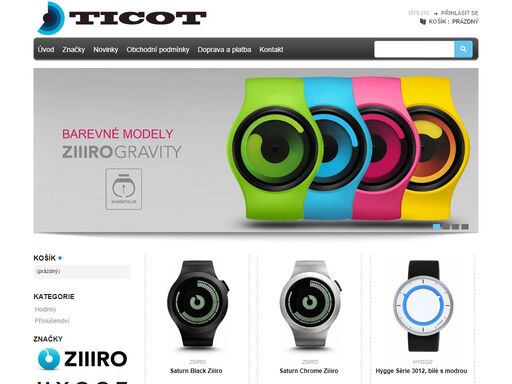 stylové, designové i binární hodinky naleznete v našem eshopu ticot.cz