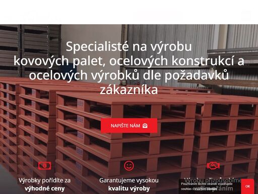 výroba a prodej kovových palet a ocelových konstrukcí. profesionální kovovýrobu vám poskytuje svarwin s.r.o. nové lublice, rýmařov.