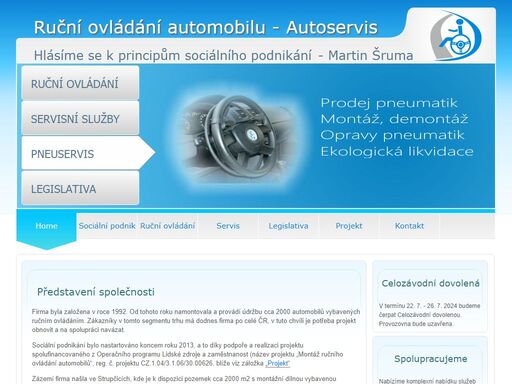 ruční ovládání a individuální úpravy automobilu pro hendikepované - martin šruma, autoservis, pneuservis