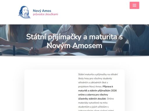nová státní maturita a přijímací zkoušky na střední školy a vysoké školy online. tipy a triky, písemné práce, testy i řešení zdarma ke sdílení.
