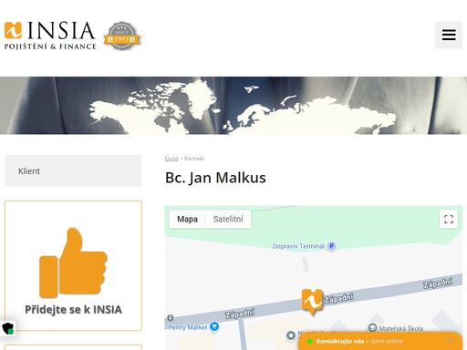 insia a.s. praha. jste makléř nebo zájemce o pojištění? kontaktujte naše specialisty nebo se na nás obraťte přes kontaktní formulář.