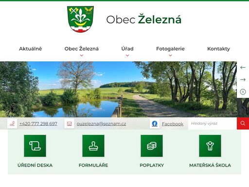 oficiální stránky obce železná