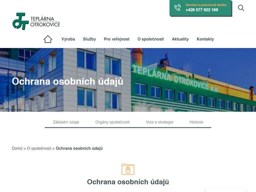 teplárna otrokovice a.s. je moderním ekologickým zdrojem tepla a elektrické energie.