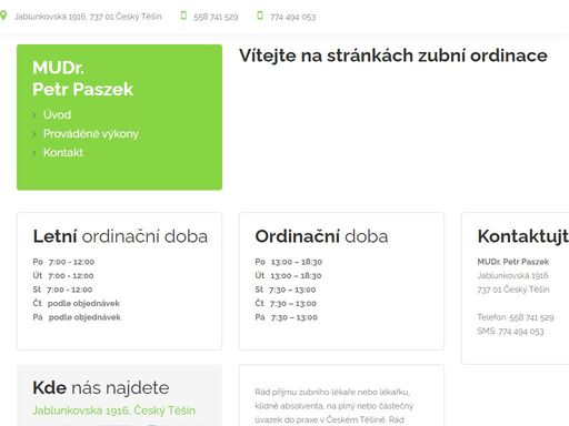 mudr. petr paszek - stomatolog