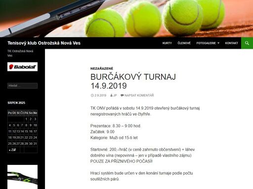 tenis v ostrožské nové vsi