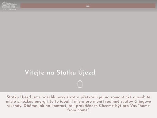 statek újezd je ideálním místem pro privátní svatby v pohodovém stylu či pro meditační a relaxační víkendy spojené s jógou či tancem.