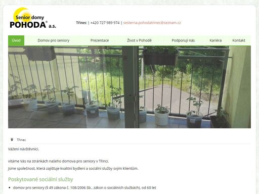 seniordomy pohoda - třinec - jablunkov - český těšín