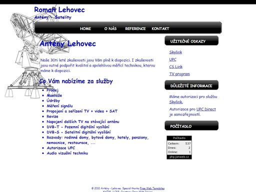 www.anteny-lehovec.cz