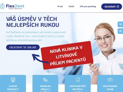v flexdentu se postaráme o váš úsměv s precizností a péčí. navštivte nás v naší moderní klinice a zažijte špičkovou stomatologickou péči.