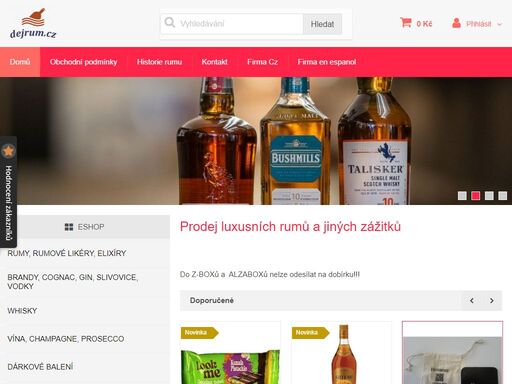 nabídka kvalitních nápojů a doprovodných produktů... vítejte...