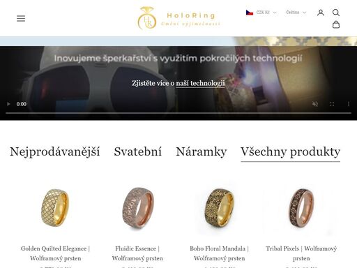 pro ty co hledají něco jedinečného. posouváme hranice designu a inženýrství ve světě prémiových šperků.