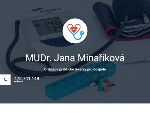 mudr. jana minaříková. léčebná, preventivní, závodní péče a aplikace očkovacích látek. ordinace převzata po mudr. miroslava bejšovcová.