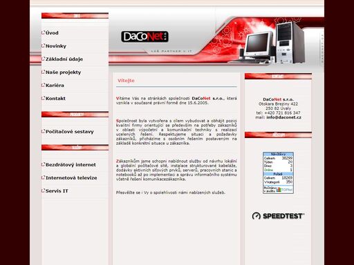 internet,úvaly,wi-fi,bezdrátové poipojení,daconet bezdrátové poipojení k internetu