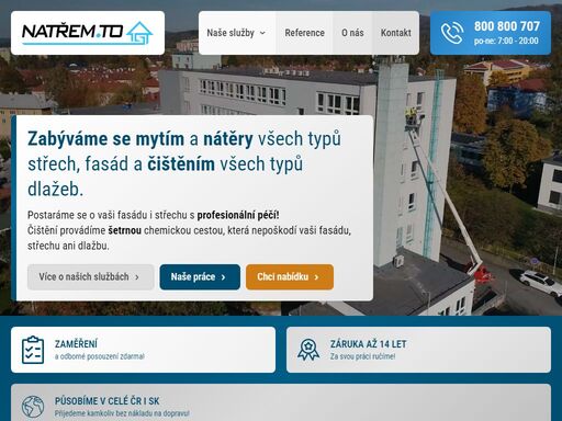 potřebujete natřít střechu nebo fasádu? natřem.to!