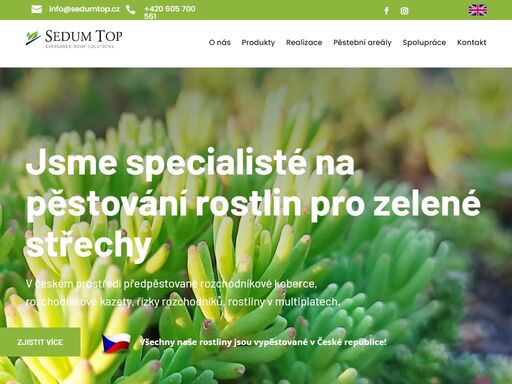 vše pro zelené střechy pod jednou střechou
