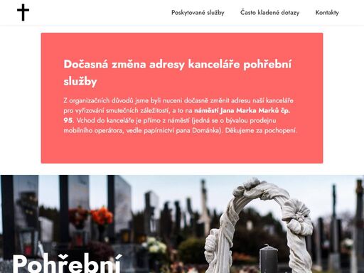 poskytujeme kompletní služby pohřebnictví v oblasti lanškrounska.