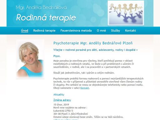 rodinná terapie | mgr. anděla bednářová