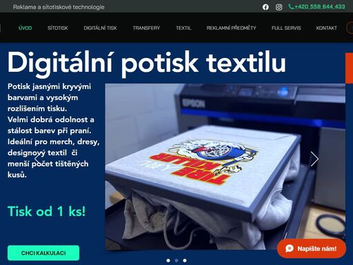 specializujeme se na sítotiskové technologie. tiskneme na dva druhy transferů.  zabýváme se také výrobou reklamních bannerů a billboardů, stejně tak polepy aut.
