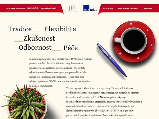 j.in  |  reklamně-cestovní agentura  |  tradice. zkušenost. odbornost. péče.