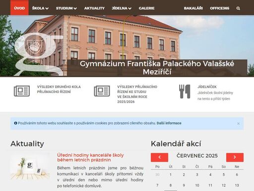 gymnázium františka palackého valašské meziříčí - jedna z nejstarších středních škol na moravě s vyučovacím jazykem českým