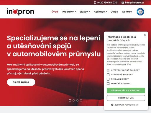 dodáváme technické folie vyráběné až pětivrstvou extruzí. laminujeme naše i zákaznické materiály do více vrstev (textilie, fólie a lepící vrstvy  hotmet /psa) . hotové produkty jsme schopni zákazníkovi upravit na požadovaný formát (role, arch či tvarový výsek). dále dodáváme průmyslové produkty jako jsou suché zipy, ptfe tkaniny a pásky,  silikonované papíry a folie, etikety, těsnící a tlumící pěnové a silikonové materiály poron a bisco.