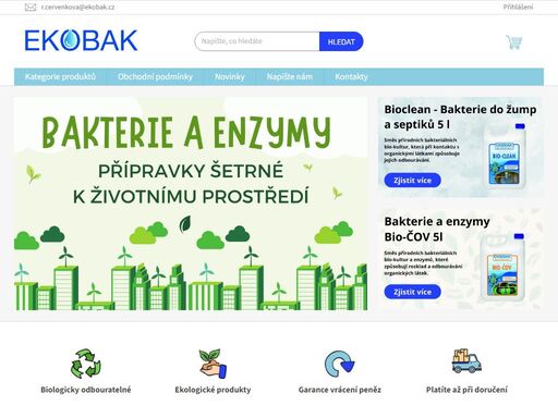 produkty pro úpravu a čištění vod. extra účinné bakterie do septiku, čov i jezírek. bio-domáctnost