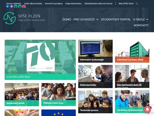 elektrotechnická střední škola nabízející moderní obory informační technologie, elektrotechnika a technické lyceum. důraz na praxi a skvělé uplatnění!